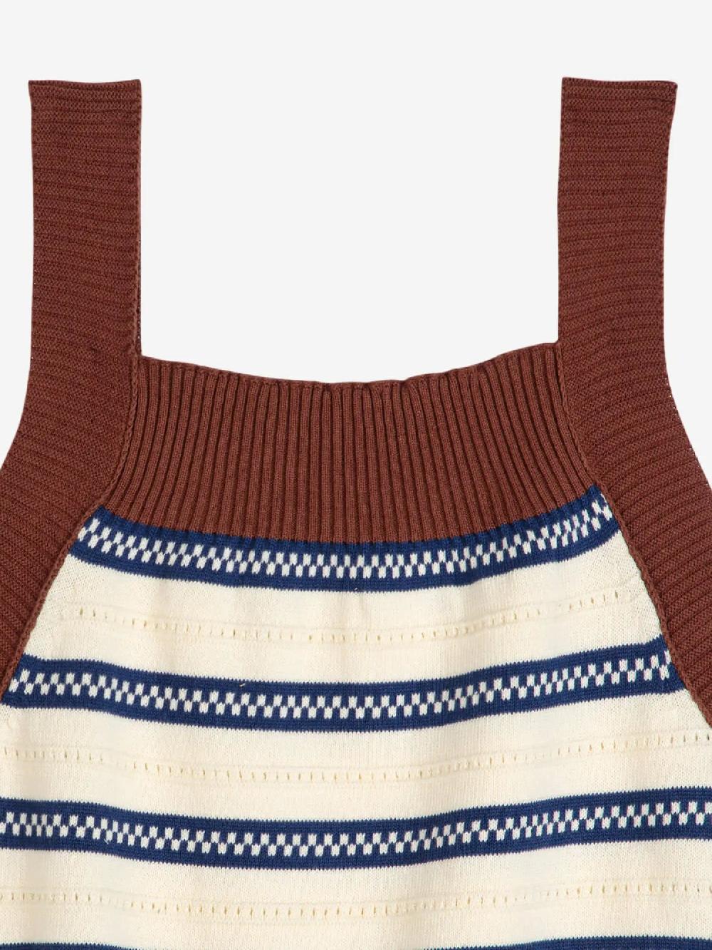 Bobo Choses Stripes Knitted Tank Top