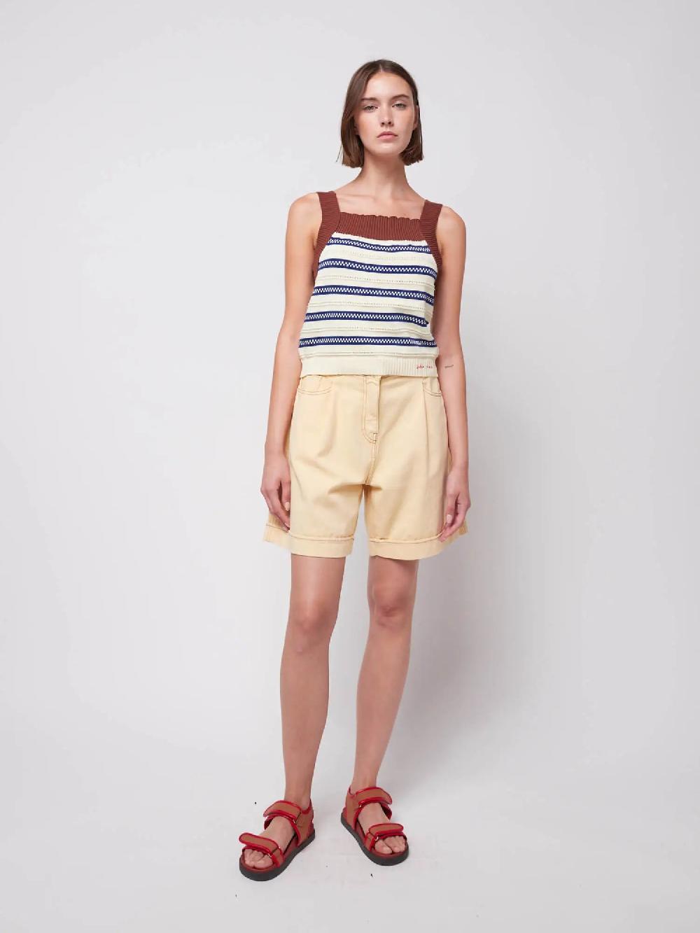 Bobo Choses Stripes Knitted Tank Top