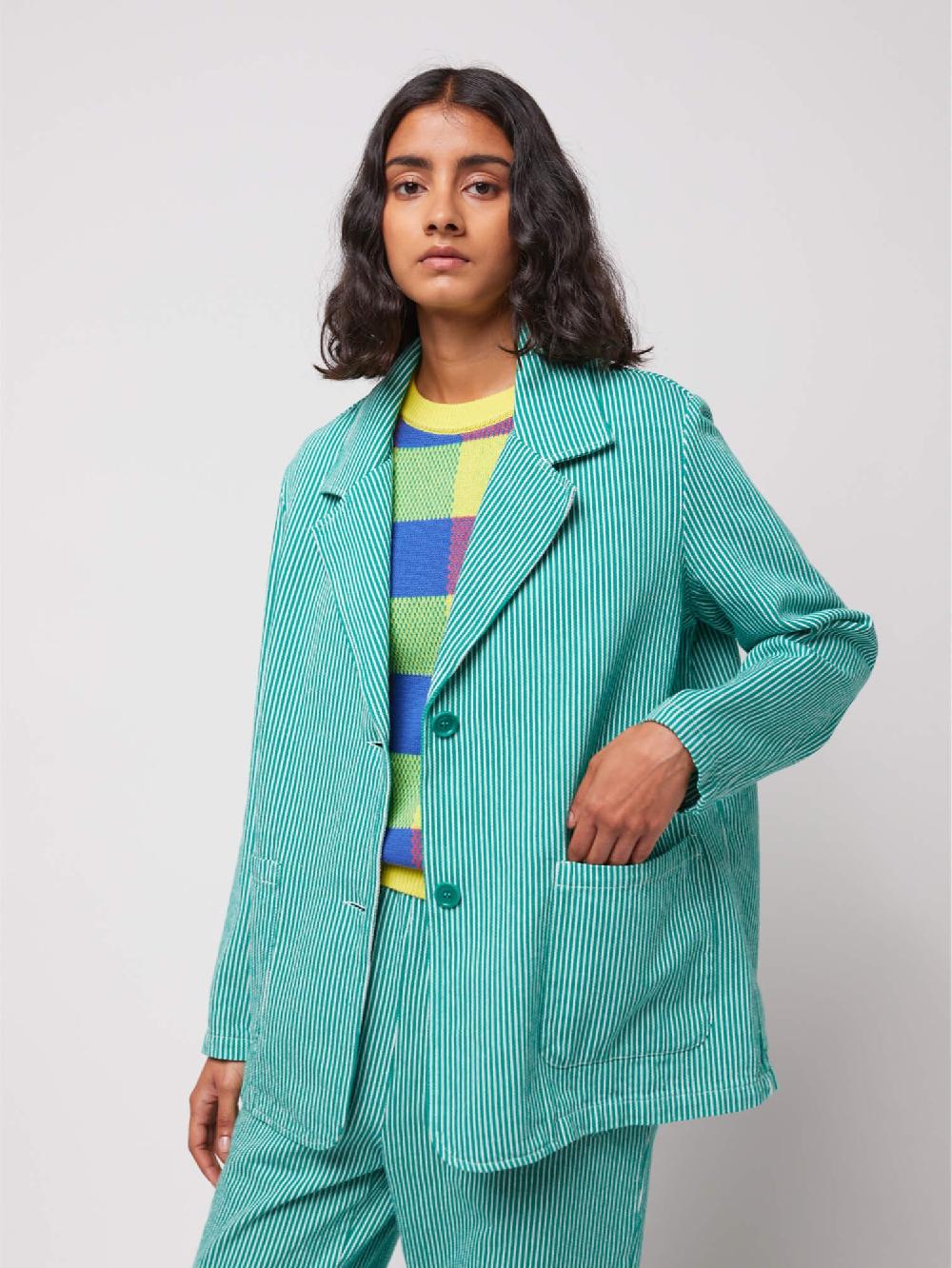 Bobo Choses Stripes Twill Relaxed Blazer