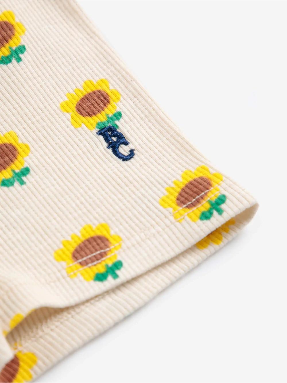 Bobo Choses Sunflower All Over Short Leggings