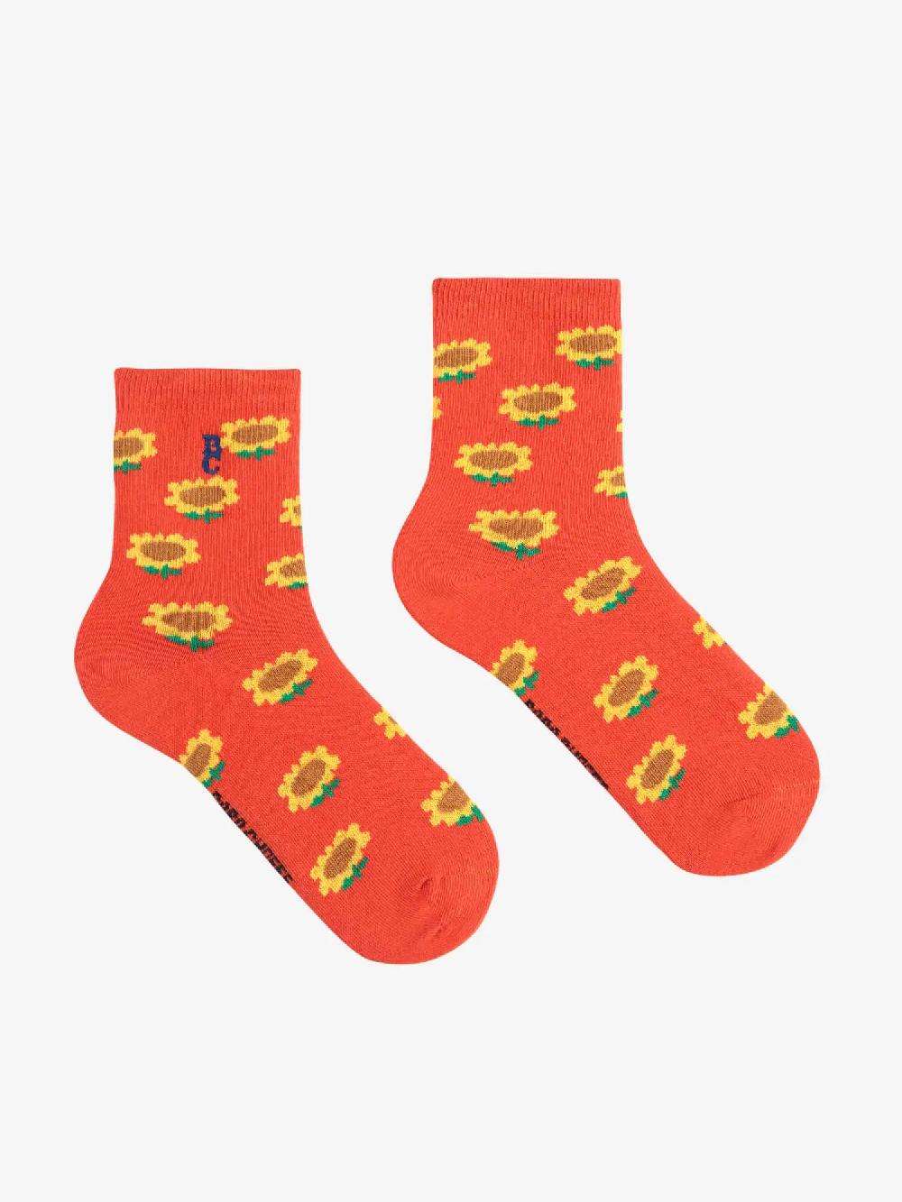 Bobo Choses Sunflower All Over Short Socks