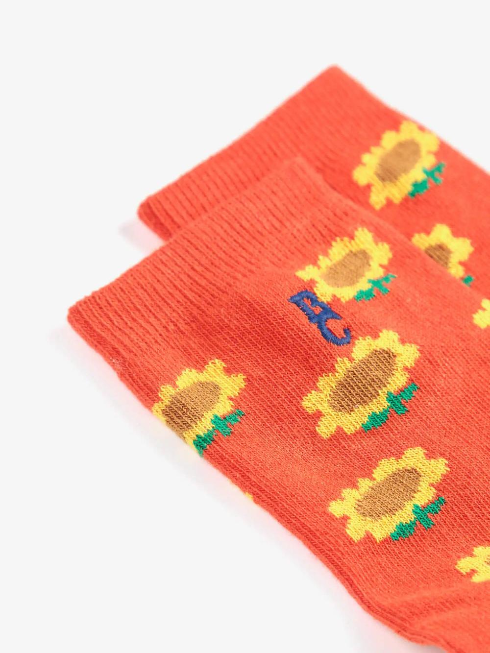 Bobo Choses Sunflower All Over Short Socks