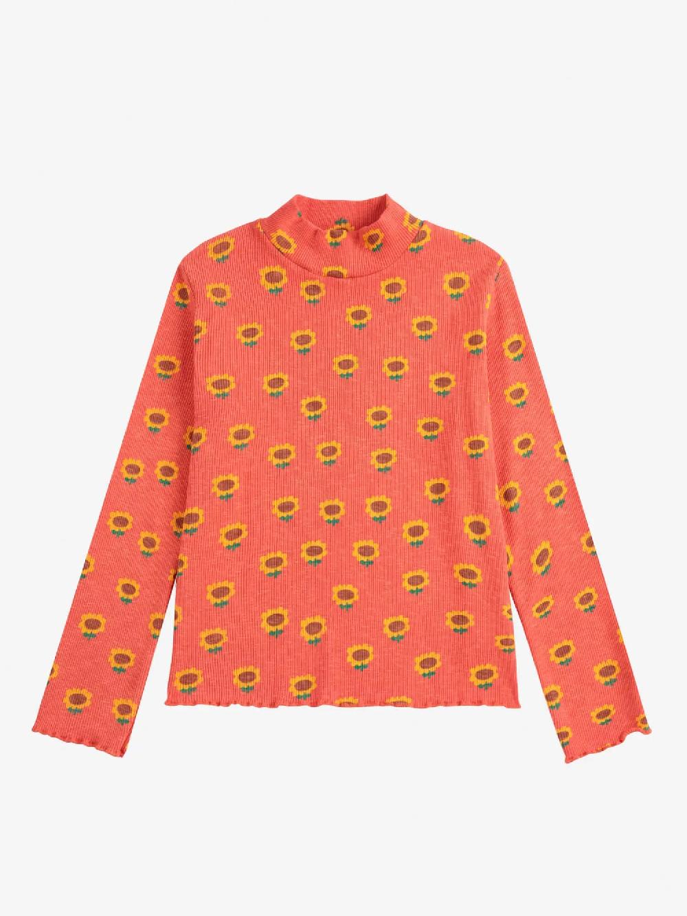 Bobo Choses Sunflower All Over Turtleneck T-shirt