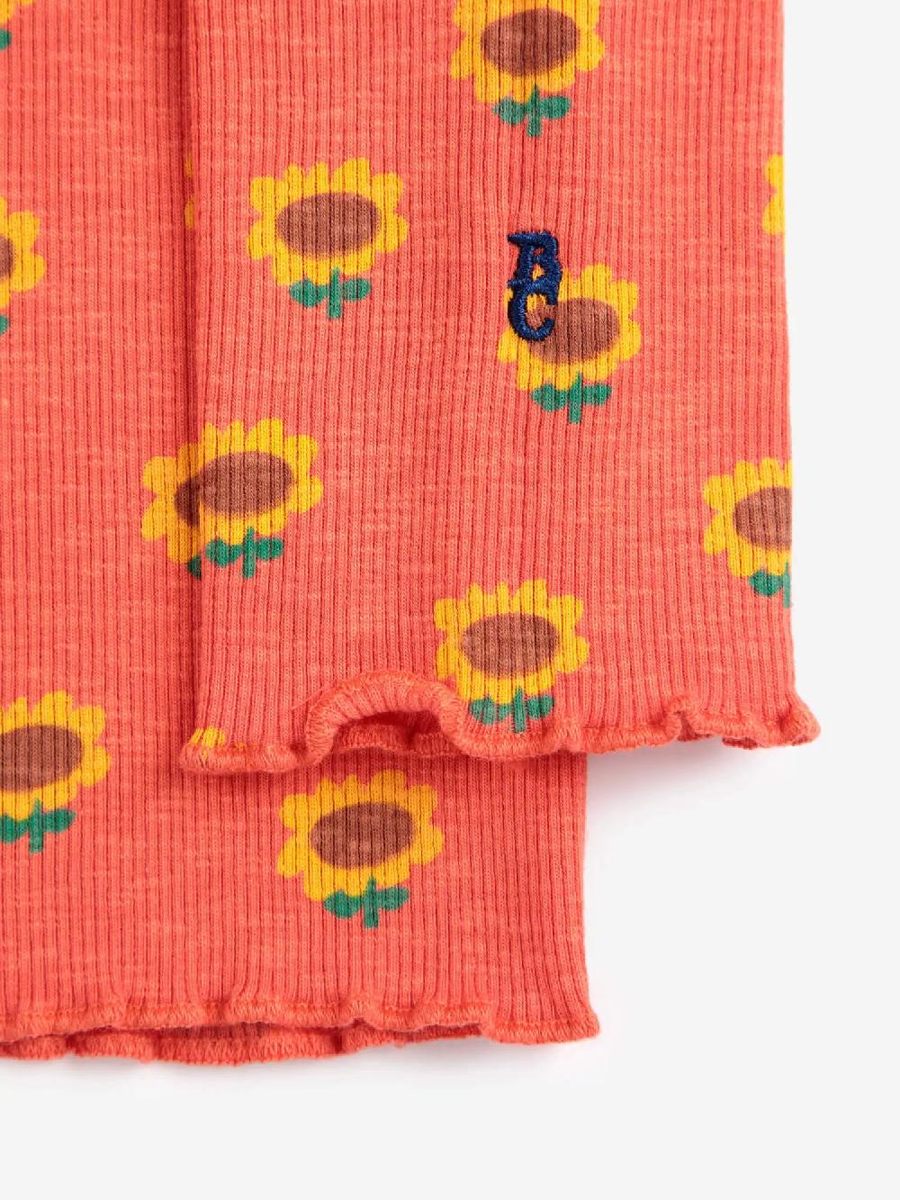 Bobo Choses Sunflower All Over Turtleneck T-shirt