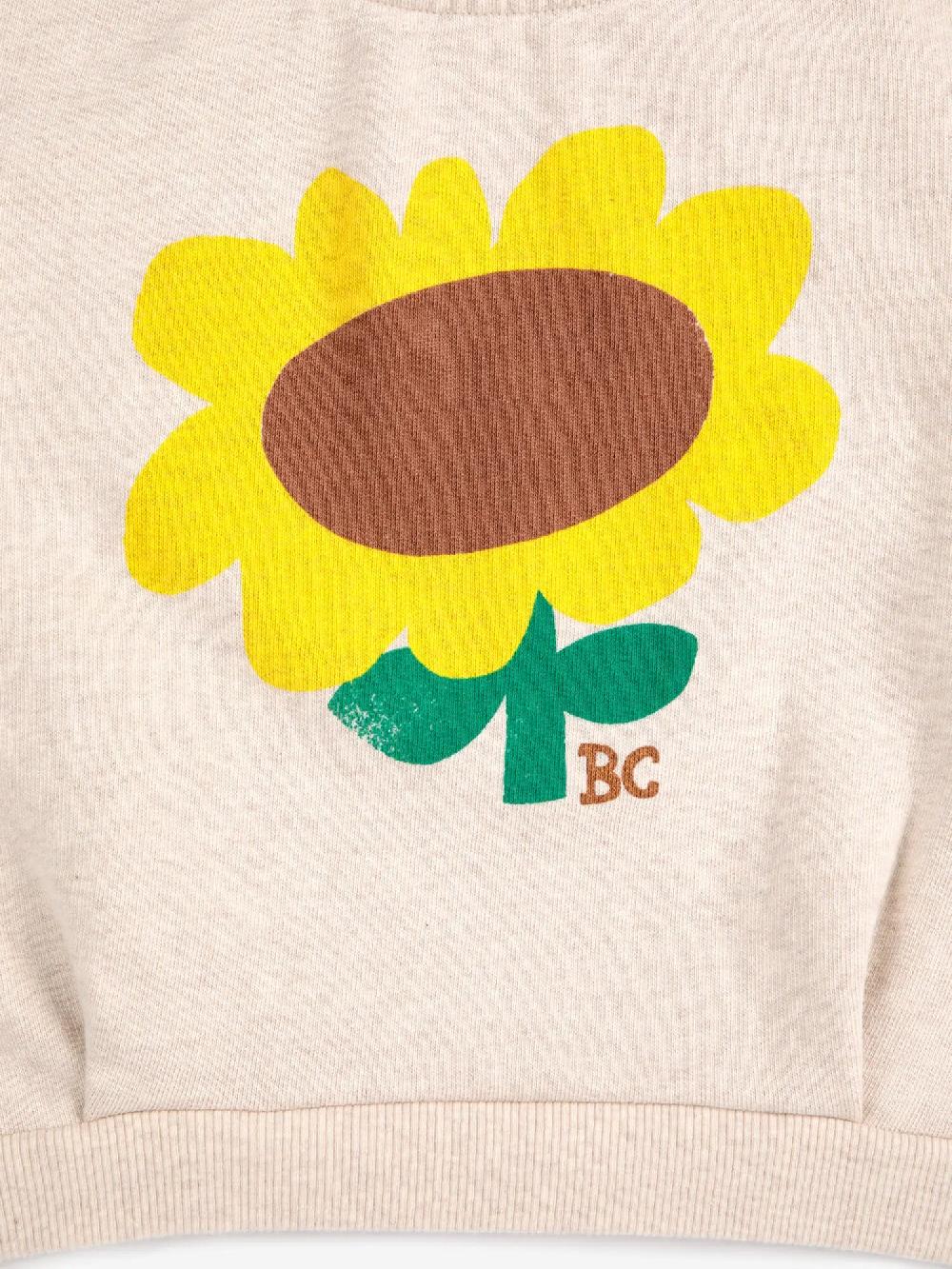 Bobo Choses Sunflower Cropped Sweatshirt