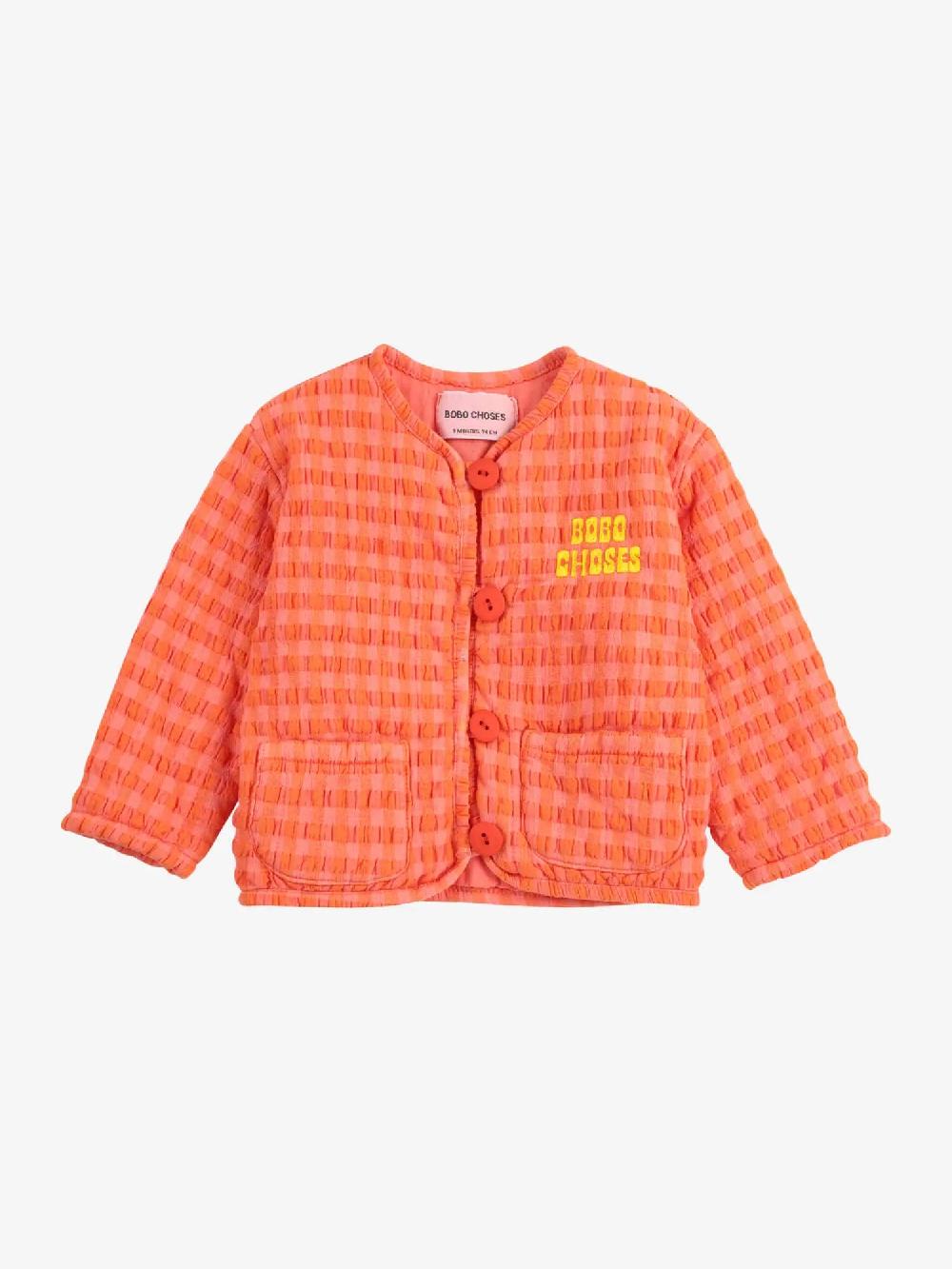 Bobo choses Vichy padded jacket