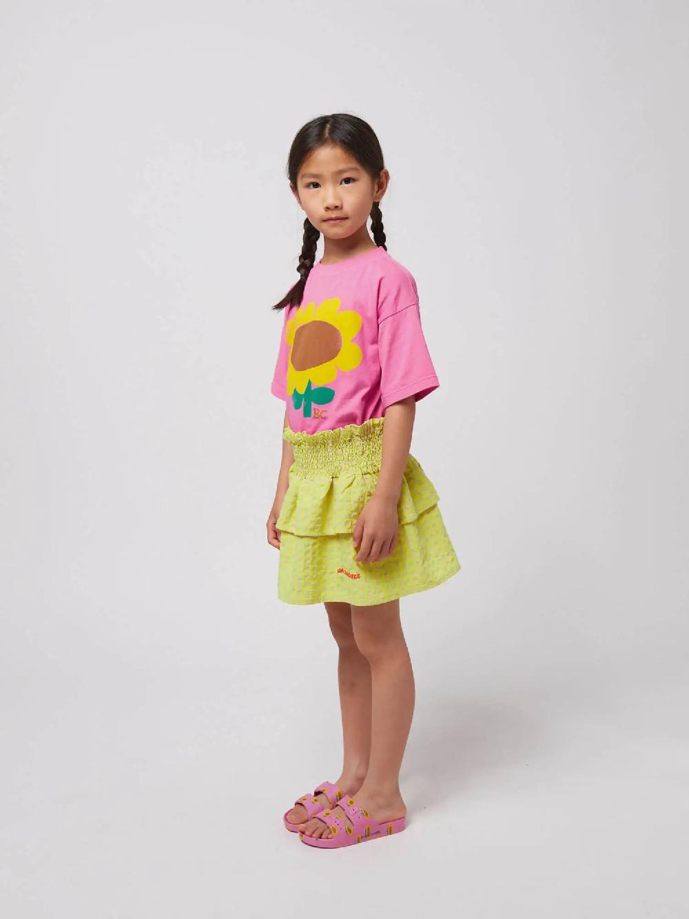 Bobo Choses Vichy Ruffle Skirt