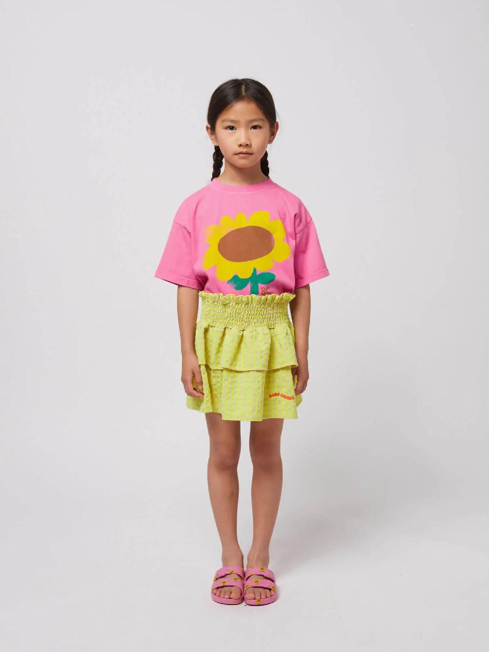 Bobo choses Vichy ruffle skirt