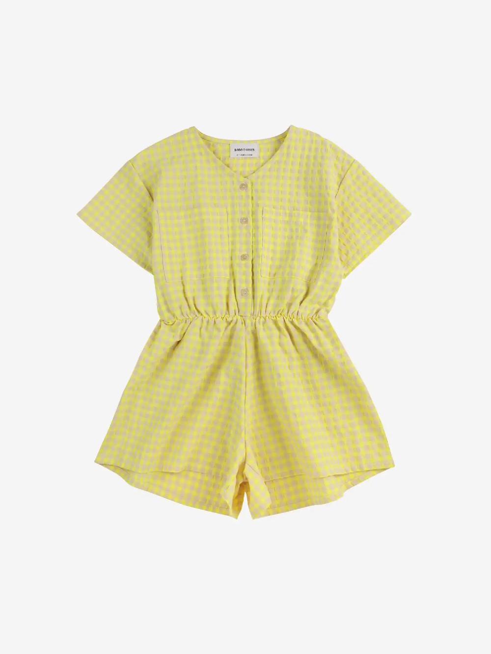 Bobo Choses Vichy Woven Playsuit