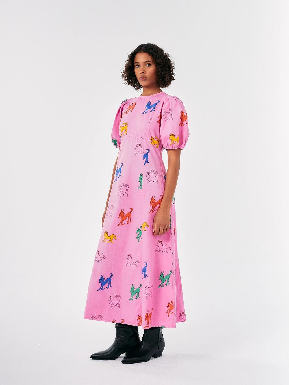Bobo Choses Wonder Horse Printed Evase Dress