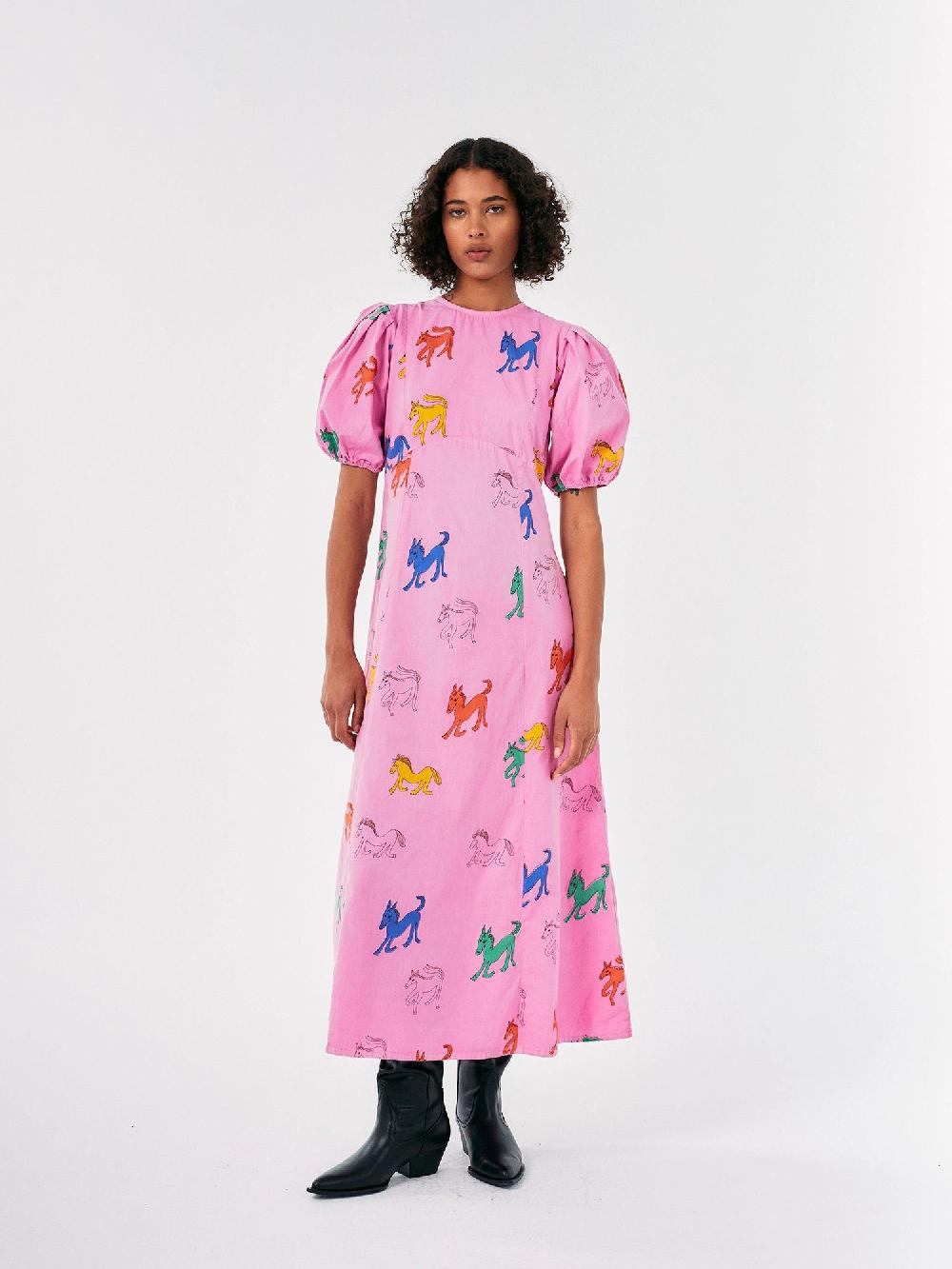 Bobo Choses Wonder Horse Printed Evase Dress