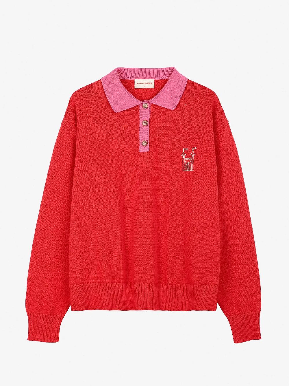 Bobo Choses Colour Block Faraway Castle Polo Jumper
