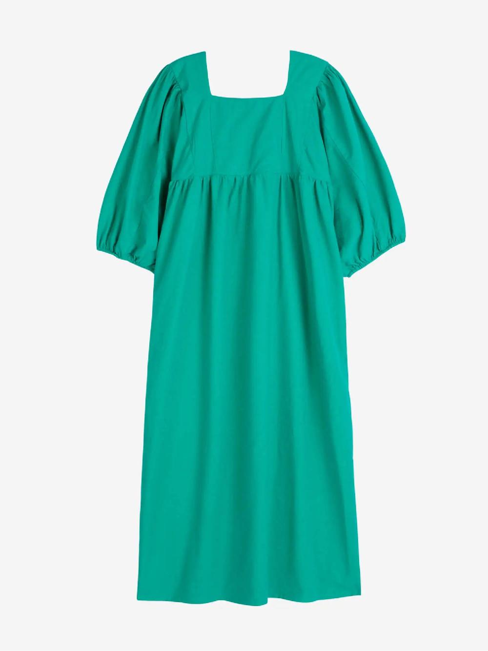 Bobo Choses Couple Fish Embroidery Puff Sleeve Dress