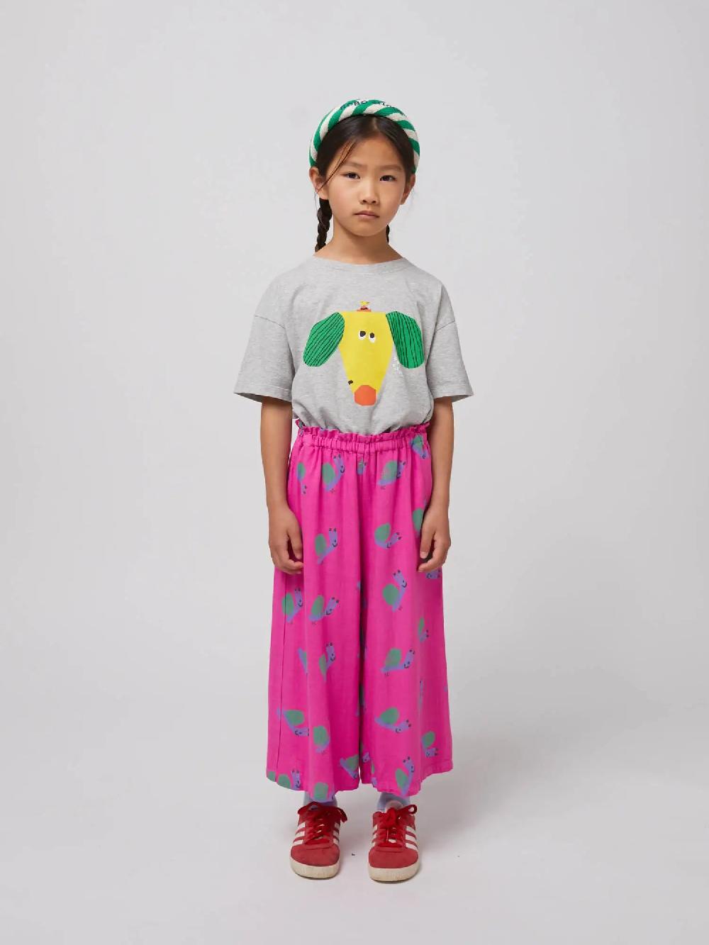 Bobo Choses Funny Snail All Over Woven Culotte Pants