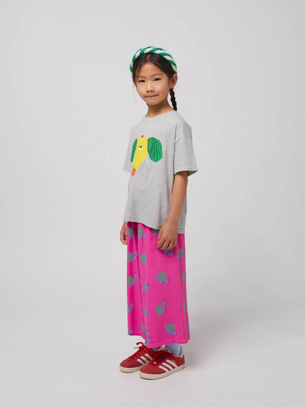 Bobo Choses Funny Snail All Over Woven Culotte Pants