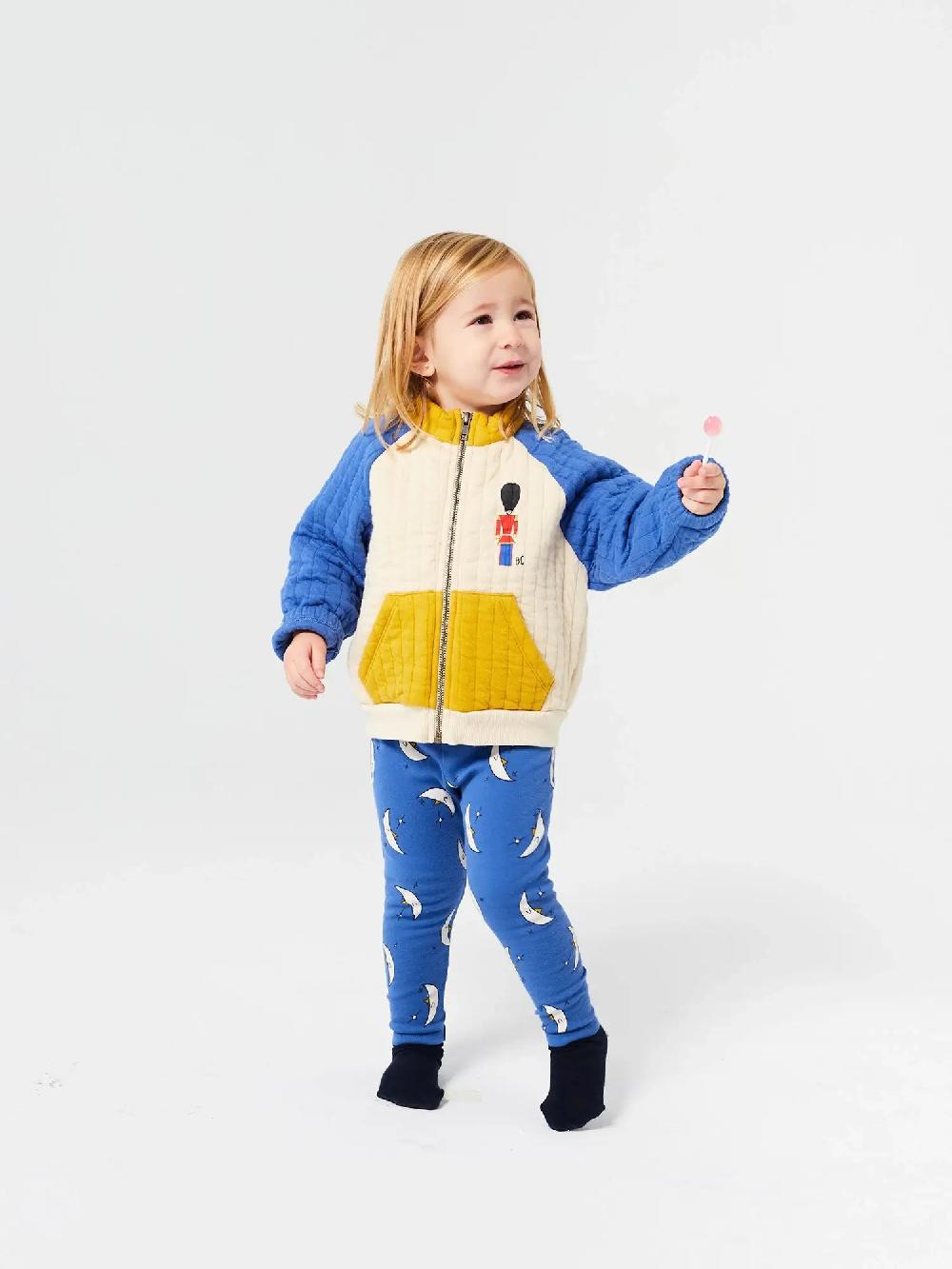 Bobo Choses Little Tin Soldier Quilted Zipped Sweatshirt