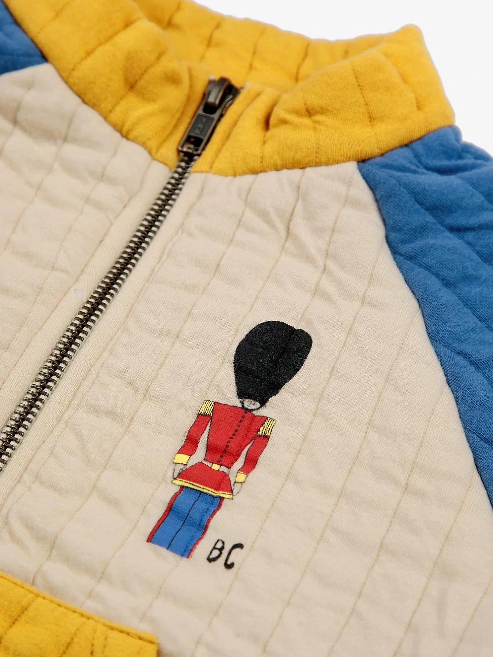 Bobo Choses Little Tin Soldier Quilted Zipped Sweatshirt