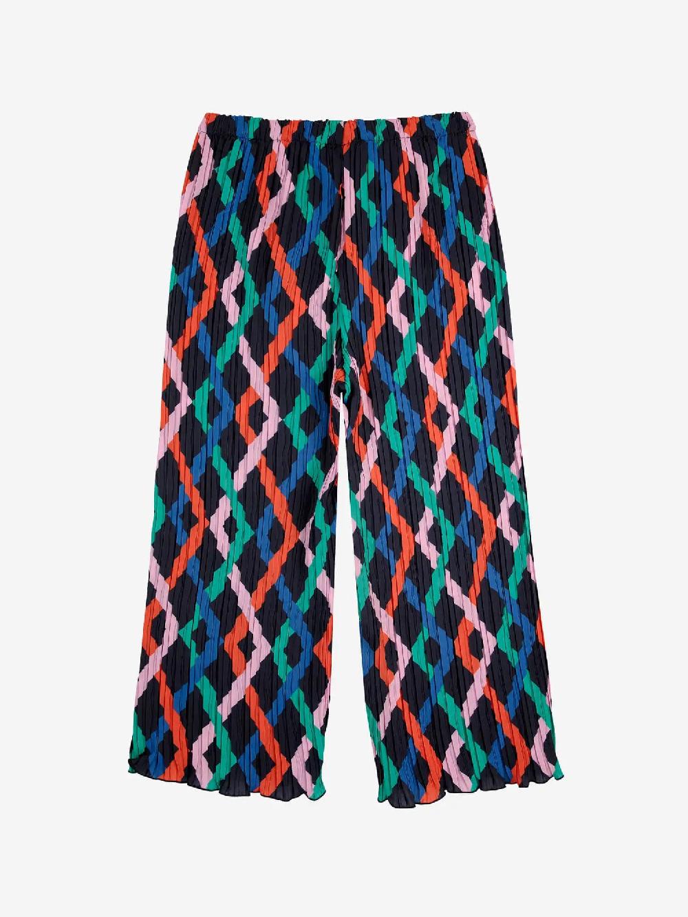 Bobo Choses Multicolor Garland Pleated Flared Pants