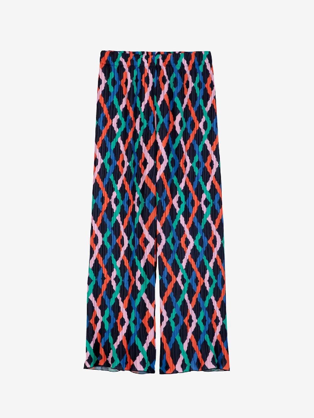 Bobo Choses Multicolor Garland Pleated Flared Pants