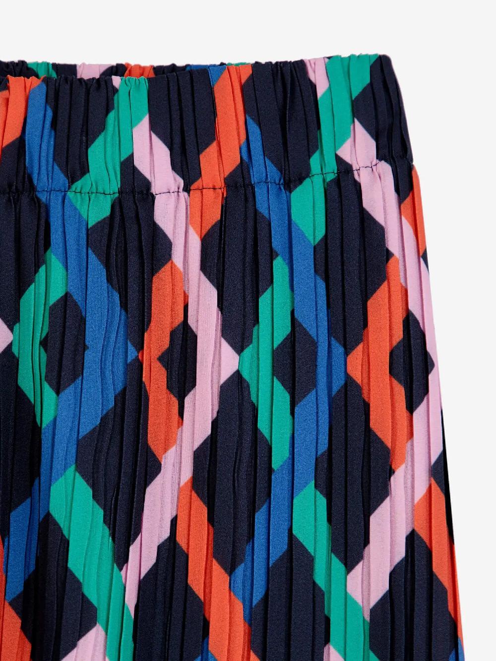 Bobo Choses Multicolor Garland Pleated Flared Pants