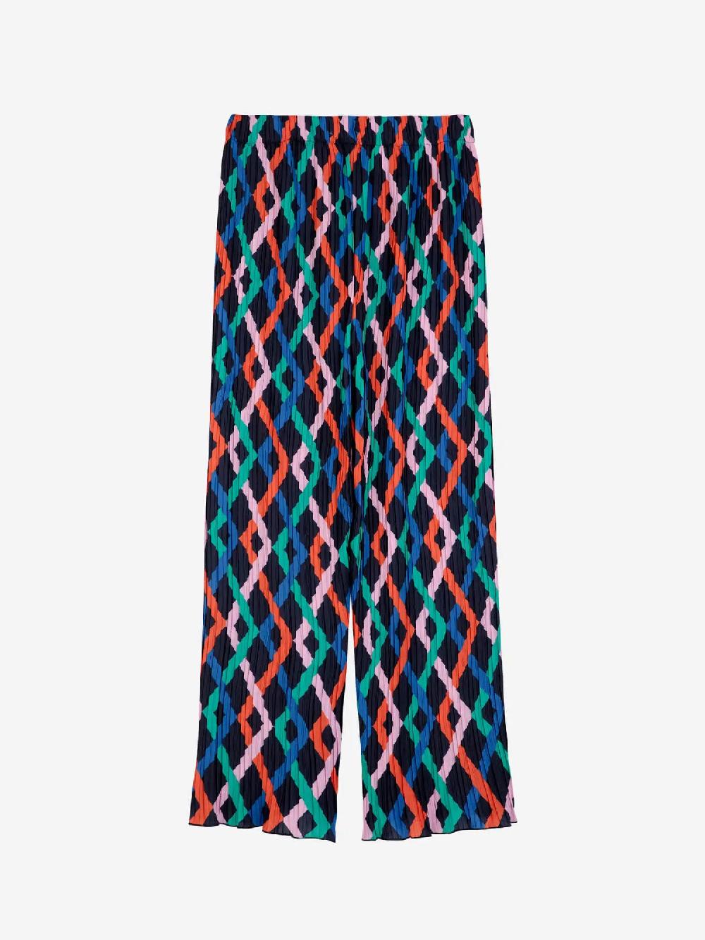 Bobo Choses Multicolor Garland Pleated Flared Pants