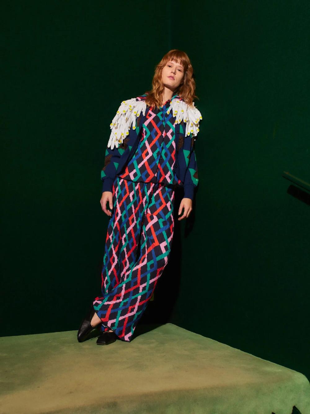 Bobo choses Multicolor Garland pleated flared pants