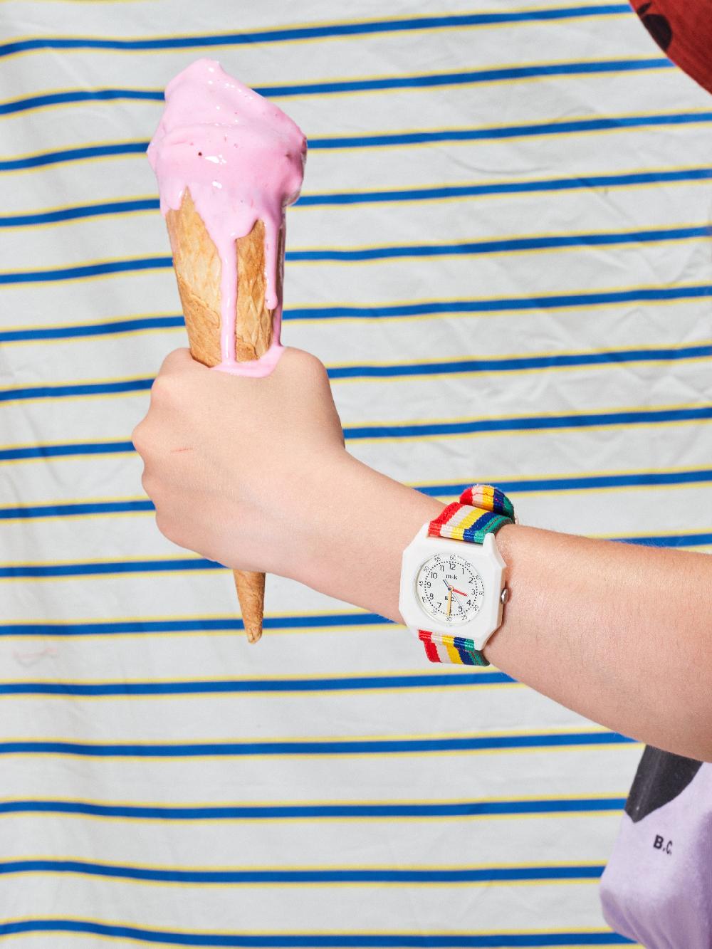 Bobo Choses Multicolor Stripes Bobo Choses X Mini Kyomo Watch