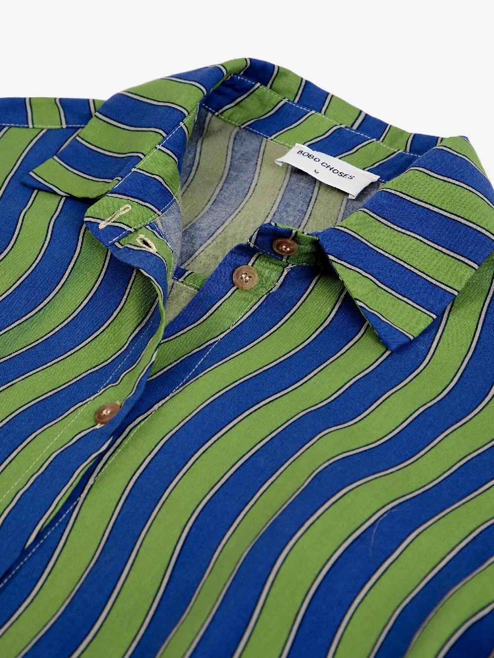 Bobo Choses Multicolour Waves Printed Long Shirt Dress