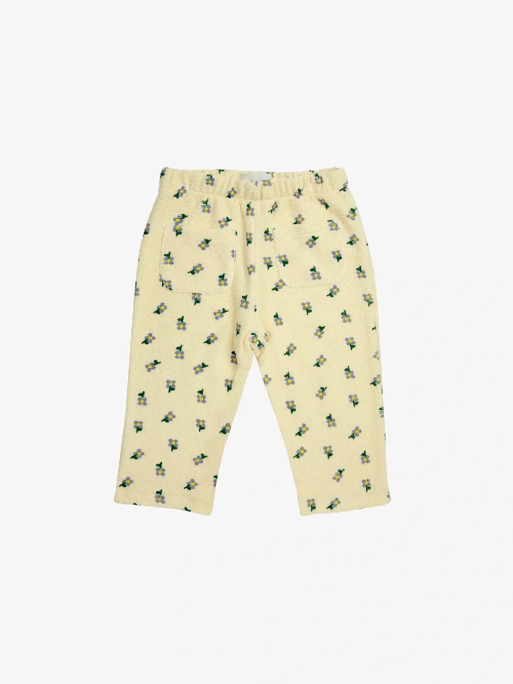 Bobo Choses Pansy Flower All Over Straight Jogging Pants