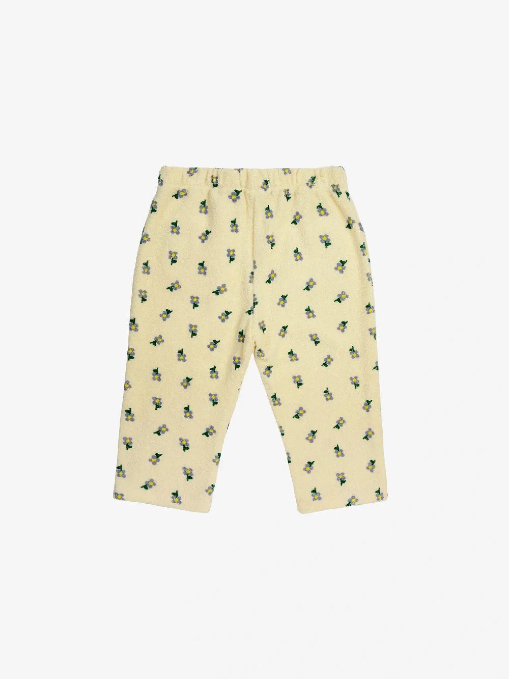 Bobo Choses Pansy Flower All Over Straight Jogging Pants