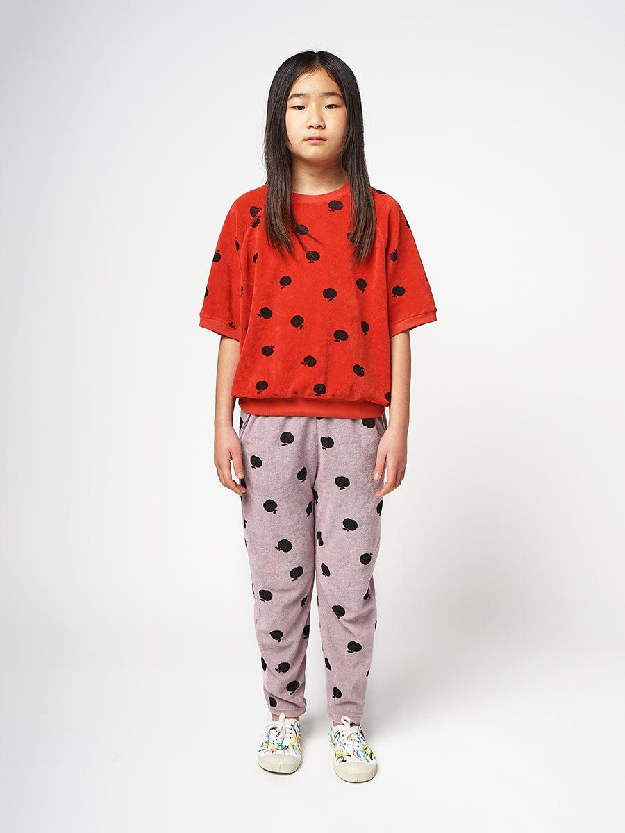 Bobo Choses Poma Allover Short Sleeve Terry Sweatshirt