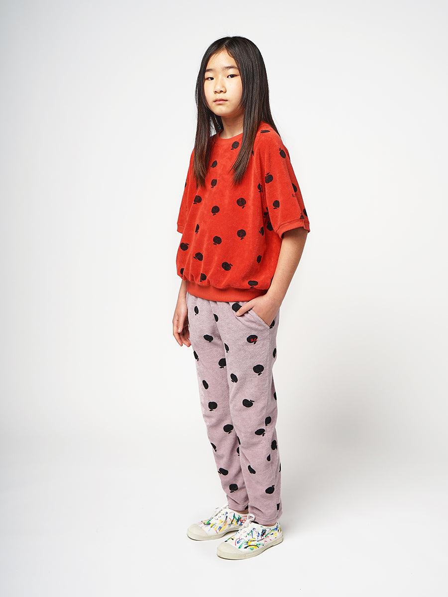 Bobo Choses Poma Allover Short Sleeve Terry Sweatshirt