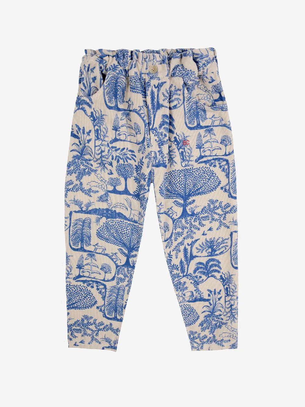 Bobo Choses Wonderland All Over Micro Corduroy Paperbag Pants