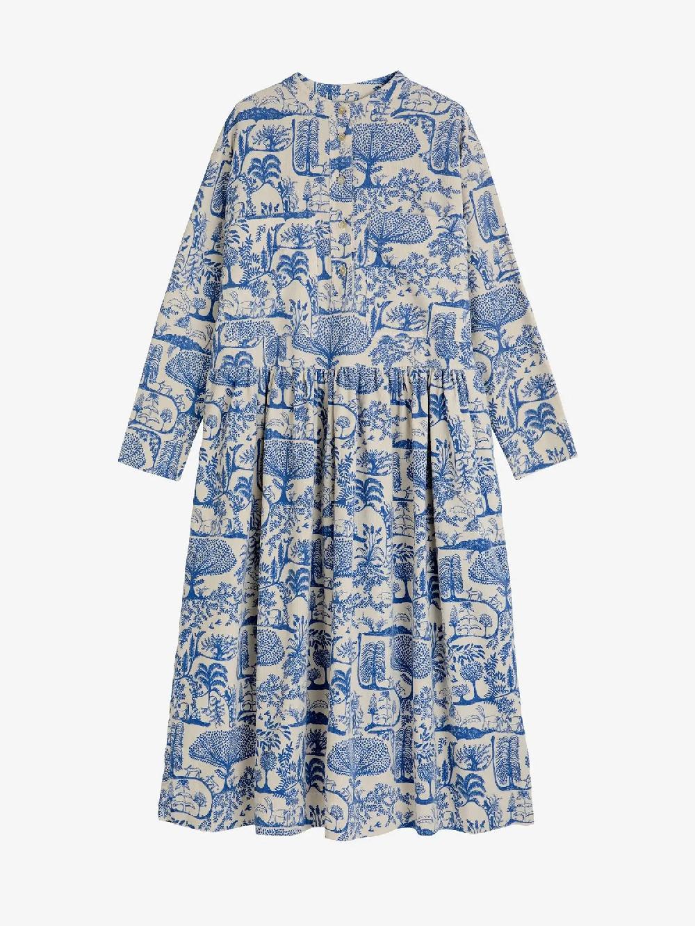 Bobo Choses Wonderland Printed Corduroy Loose Fit Dress