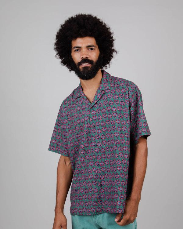 Brava Fabrics Aloha Asis Percales Heart Verde