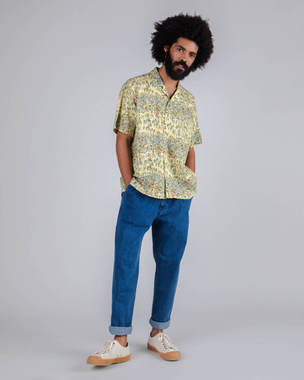 Brava Fabrics Aloha Where Is Wally Beach Amarilla