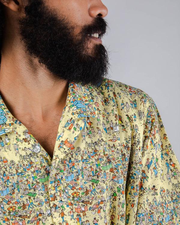 Brava Fabrics Aloha Where Is Wally Beach Amarilla