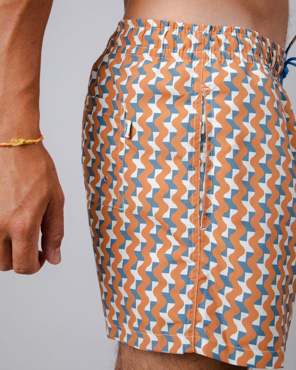 Brava Fabrics Bañador Tiles Ocre