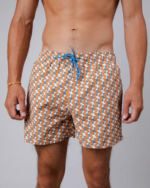 Brava fabrics Bañador Tiles Ocre