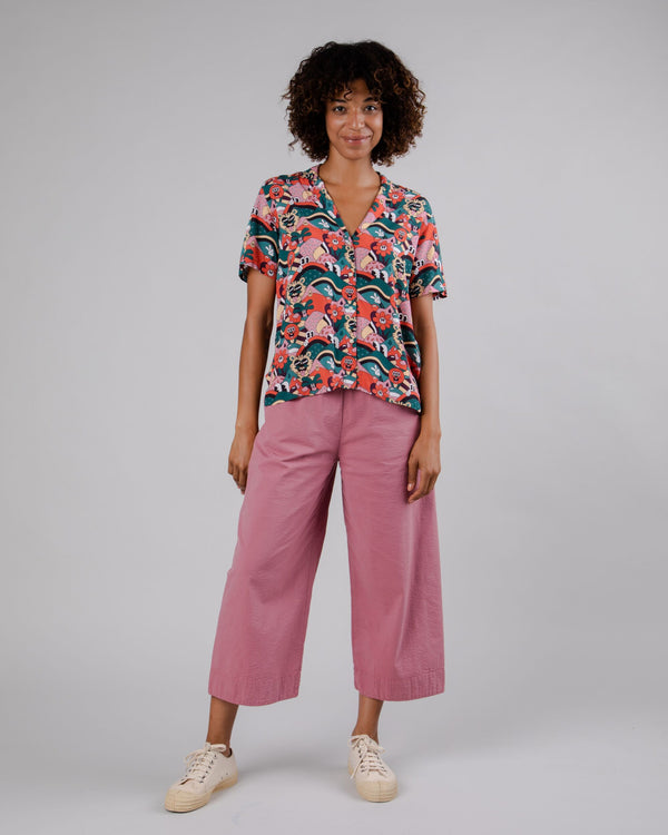 Brava Fabrics Blusa Aloha Yeye Weller Roja
