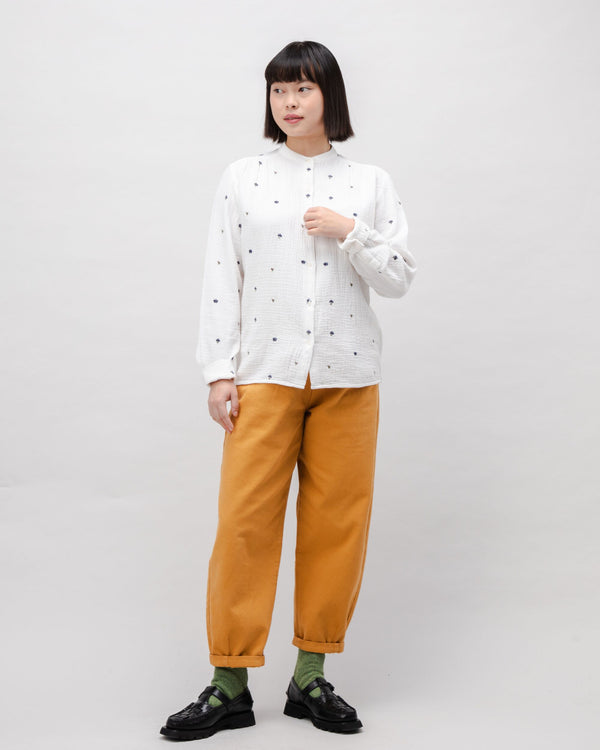 Brava Fabrics Blusa Boho Algodón Bloom Ecru