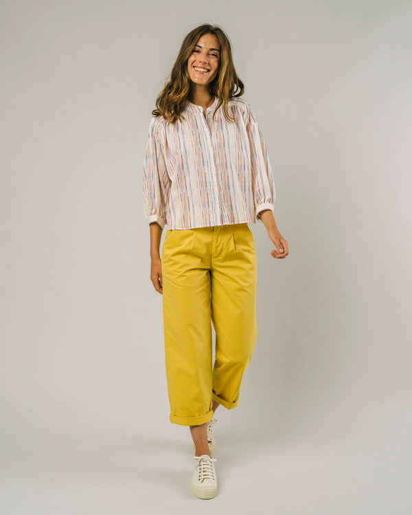 Brava Fabrics Blusa Boho Ivory Citric