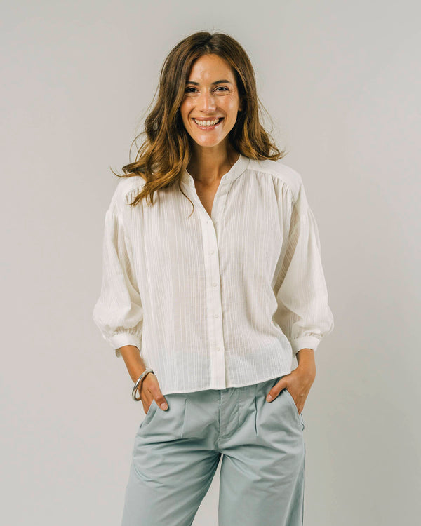Brava fabrics Blusa Boho Ivory White