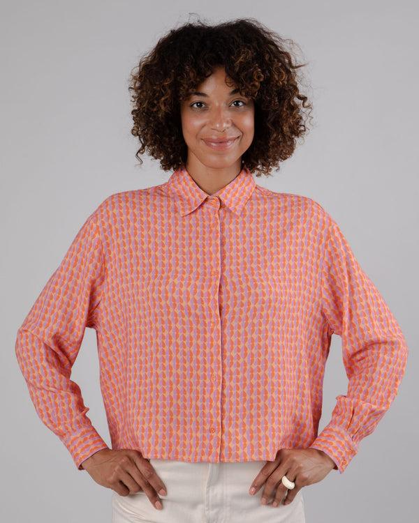 Brava Fabrics Blusa Boxy Gummie Coral