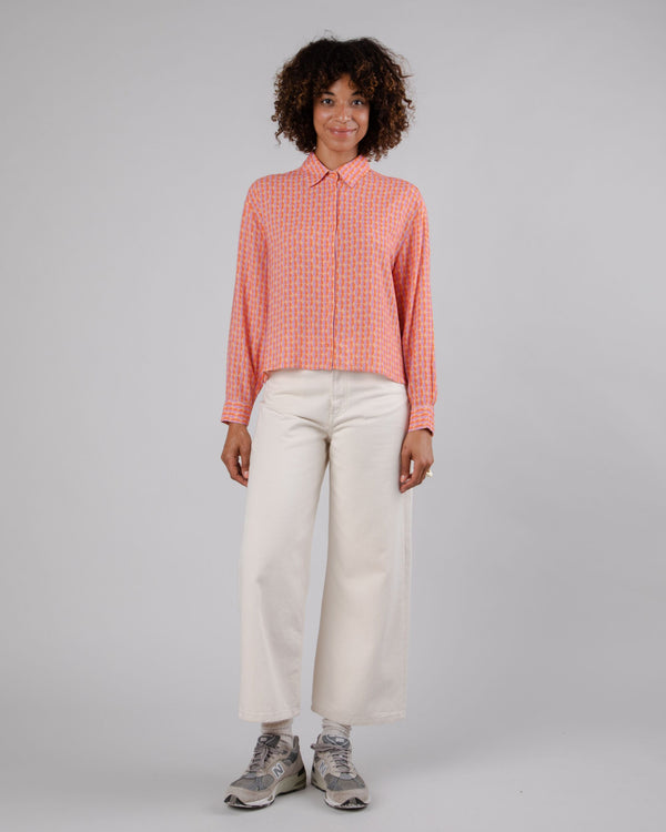 Brava Fabrics Blusa Boxy Gummie Coral