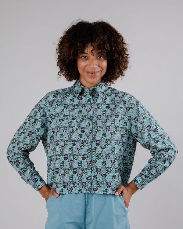 Brava Fabrics Blusa Boxy Spring Azul