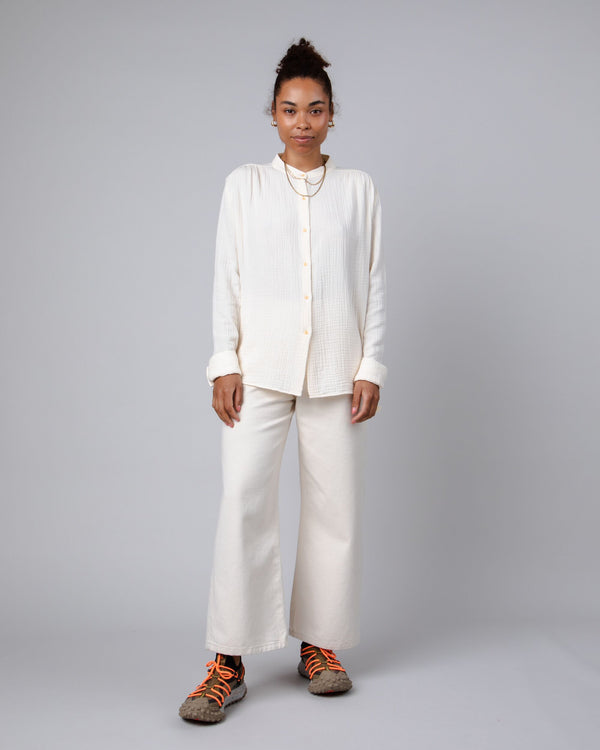 Brava Fabrics Blusa Bubble Mao Ecru