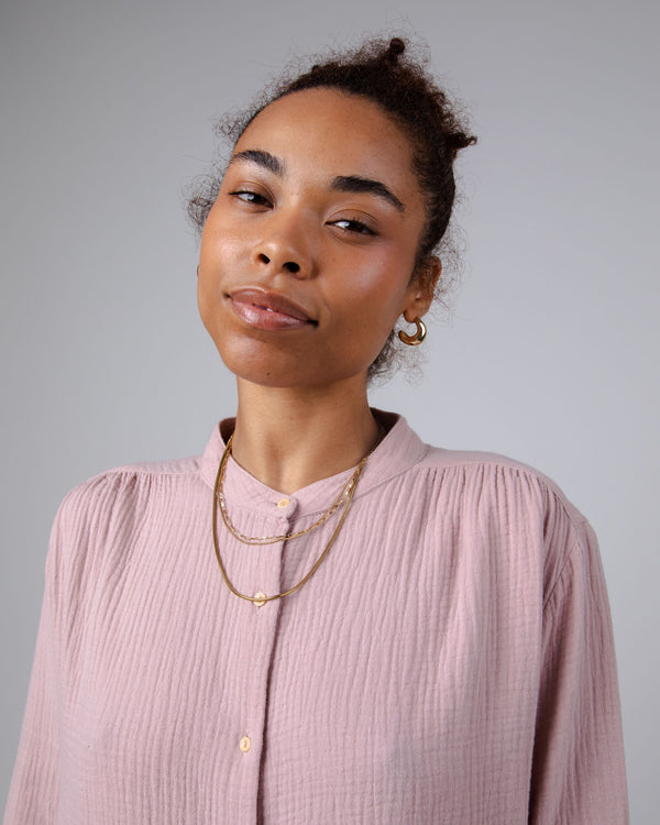 Brava Fabrics Blusa Bubble Mao Rose