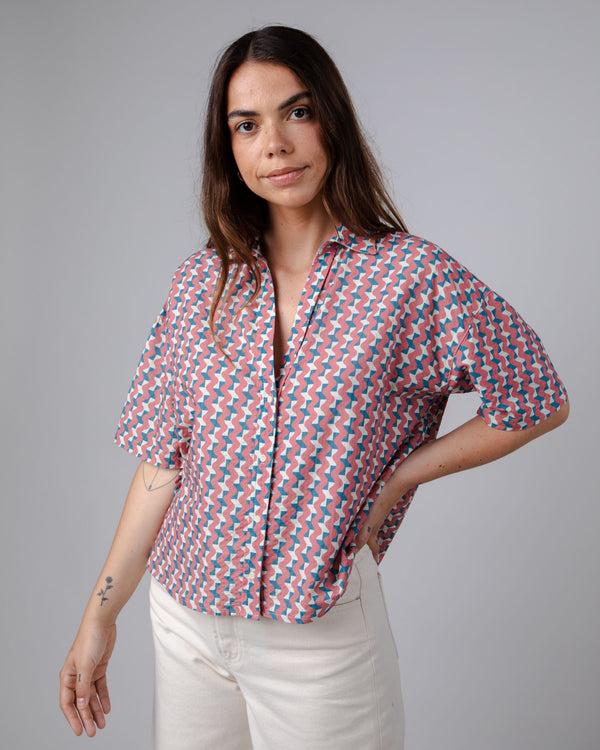 Brava Fabrics Blusa Cropped Tiles Rosa
