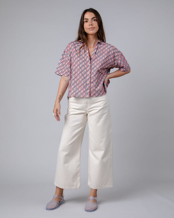 Brava Fabrics Blusa Cropped Tiles Rosa